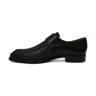 Ambrogio by Mezlan 21296 Leather Single Monk-Strap-AmbrogioShoes