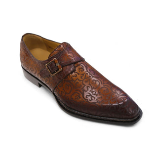 Ambrogio by Mezlan Calf-Skin Leather Single Monk Strap (AMZ1018)-AmbrogioShoes