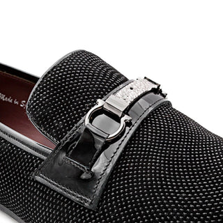 Ambrogio by Mezlan Glass Suede Leather Slip-On Horsebit Loafers (AMZ1020)-AmbrogioShoes