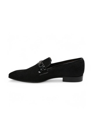 Ambrogio by Mezlan Glass Suede Slip-On Horsebit Loafers (AMZ1020)-AmbrogioShoes