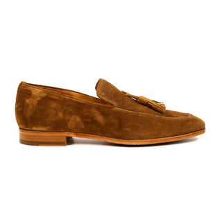 Ambrogio by Mezlan Men's Shoes Suede Leather Tassels Loafers (AMZ1002)-AmbrogioShoes