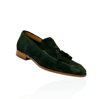 Ambrogio by Mezlan Men's Shoes Suede Leather Tassels Loafers (AMZ1002)-AmbrogioShoes