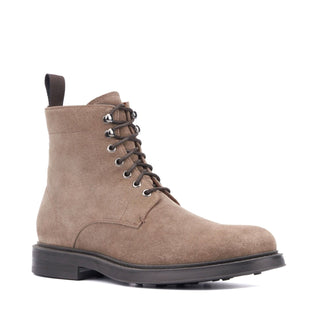 Aquatalia Bernardo Men’s Shoes Suede Leather Lace Up Boot (AQ1007)-AmbrogioShoes