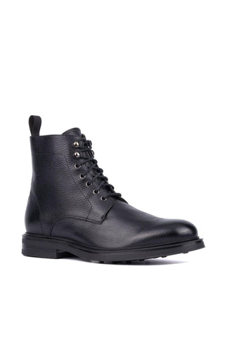 Aquatalia Bernardo Tumbled Leather Lace Up Boot (AQ1006)-Dellamoda