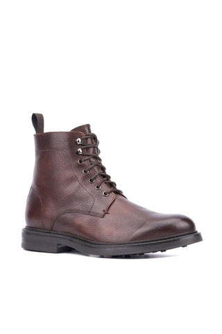 Aquatalia Bernardo Tumbled Leather Lace Up Boot (AQ1006)-Dellamoda
