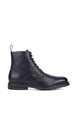 Aquatalia Bernardo Men’s Shoes Tumbled Calf-Skin Leather Lace Up Boot (AQ1006)-AmbrogioShoes