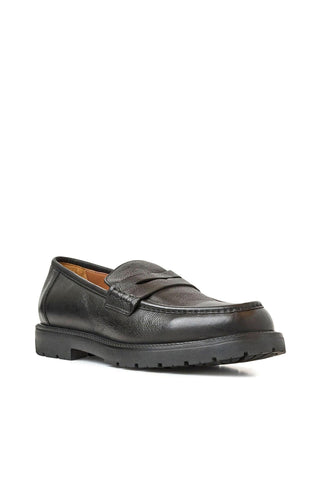 Aquatalia Blake Men’s Shoes Tumbled Calf-Skin Leather Penny Loafer (AQ1013)-AmbrogioShoes