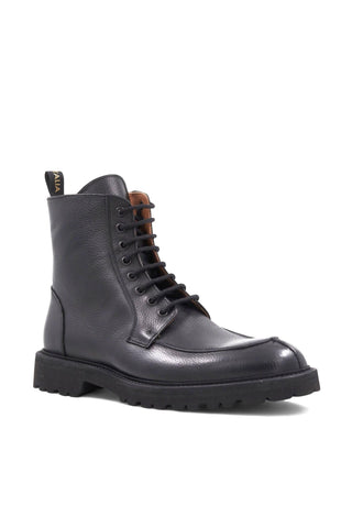 Aquatalia Danny Men’s Shoes Tumbled Calf-Skin Leather Split-Toe Lace Up Boot (AQ1005)-AmbrogioShoes