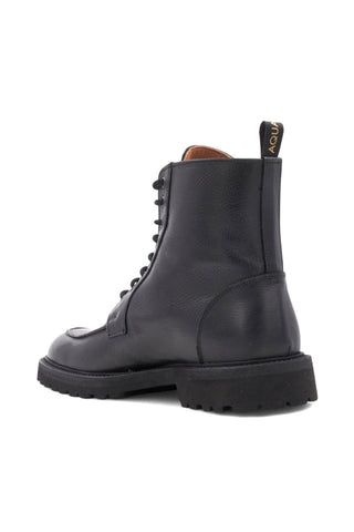 Aquatalia Danny Tumbled Leather Split-Toe Lace Up Boot (AQ1005)-Dellamoda