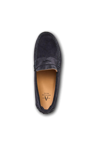 Aquatalia Enzo Suede Moccasin Driver-Dellamoda