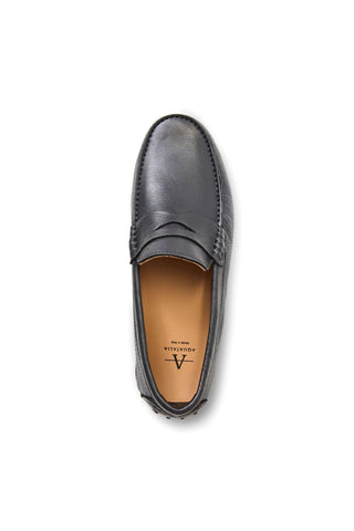 Aquatalia Enzo Tumbled Leather Moccasin Driver-AmbrogioShoes