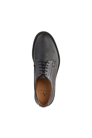 Aquatalia Grayson Men’s Shoes Tumbled Calf-Skin Leather Derby (AQ1014)-AmbrogioShoes