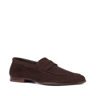 Aquatalia Jon Men’s Shoes Suede Penny Loafer (AQ1011)-AmbrogioShoes