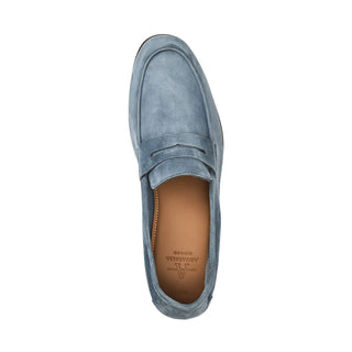Aquatalia Jon Men’s Shoes Suede Penny Loafer (AQ1011)-AmbrogioShoes
