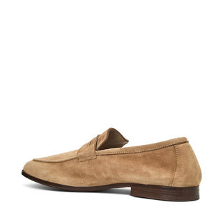 Aquatalia Jon Men’s Shoes Suede Penny Loafer (AQ1011)-AmbrogioShoes