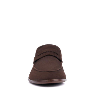 Aquatalia Jon Men’s Shoes Suede Penny Loafer (AQ1011)-AmbrogioShoes