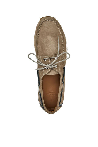 Aquatalia Lido Suede Boat Shoe-Dellamoda