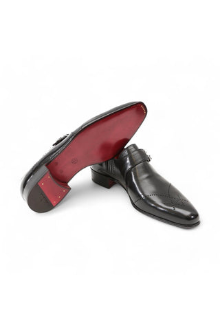 Artioli Adriano Buffalo Leather Double Monk-Straps Loafers (ART1000)-Dellamoda