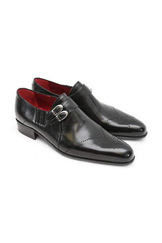 Artioli Adriano Buffalo Leather Double Monk-Straps Loafers (ART1000)-Dellamoda