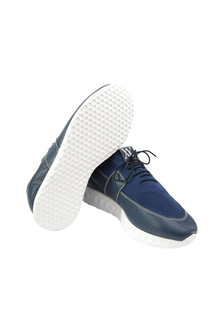 Artioli Alassio Fabric / Calf-Skin Leather Sneaker (ART1139)-AmbrogioShoes