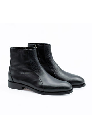 Artioli Albano Buffalo / Calf-Skin Leather Zipper Boot (ART1113)-AmbrogioShoes