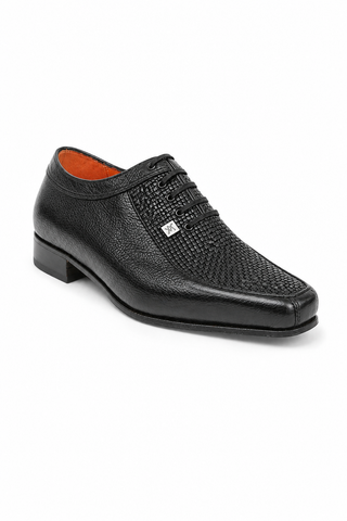Artioli Aldo Full Grain / Woven Leather Oxfords (ART1001)-AmbrogioShoes