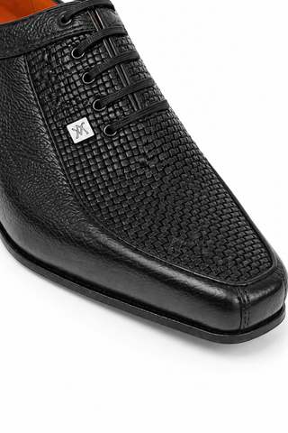 Artioli Aldo Full Grain / Woven Leather Oxfords (ART1001)-AmbrogioShoes