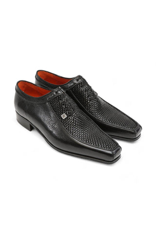 Artioli Aldo Full Grain / Woven Leather Oxfords (ART1001)-Dellamoda