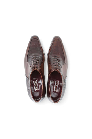 Artioli Alfredo Buffered Leather / Ostrich Leg Oxford (ART1097)-Dellamoda