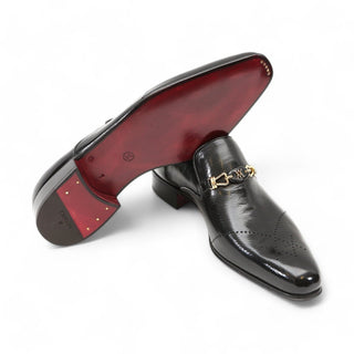 Artioli Arturo Men's Luxury Italian Shoes Buffalo Leather Horsebit Loafers (ART1003)-AmbrogioShoes