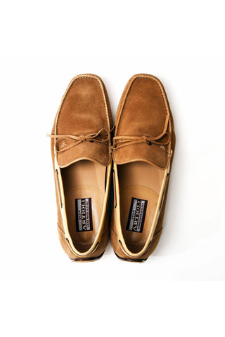Artioli Barga Suede / Kangaroo Leather Casual Moccasin (ART1147)-AmbrogioShoes