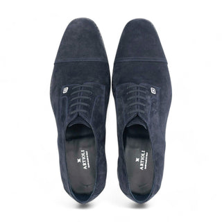 Artioli Christian Suede Cap-Toe Derby (ART1065)-AmbrogioShoes