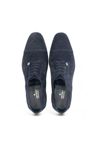 Artioli Christian Suede Cap-Toe Derby (ART1065)-Dellamoda