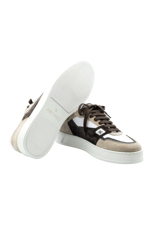 Artioli Conor Suede / Calf-Skin Leather Casual Sneaker (ART1128)-AmbrogioShoes