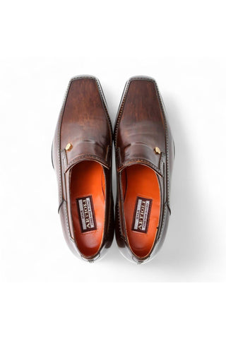 Artioli Cornelio Patina Calf-Skin Leather Loafers (ART1071)-AmbrogioShoes