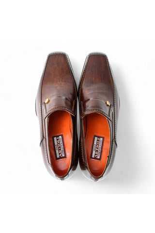Artioli Cornelio Patina Leather Loafers (ART1071)-Dellamoda