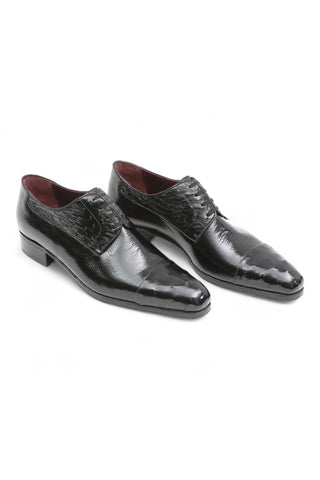 Artioli Cristian Ostrich / Leather Derby (ART1009)-Dellamoda