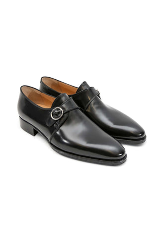Artioli Daniele Leather Single Monk-Strap (ART1105)-Dellamoda