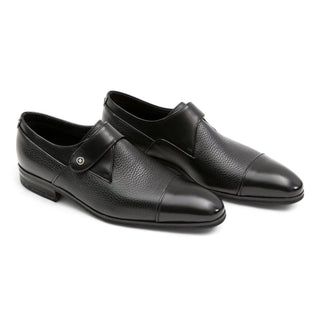 Artioli Dante Calf-Skin Leather Monk Strap (ART1010)-AmbrogioShoes