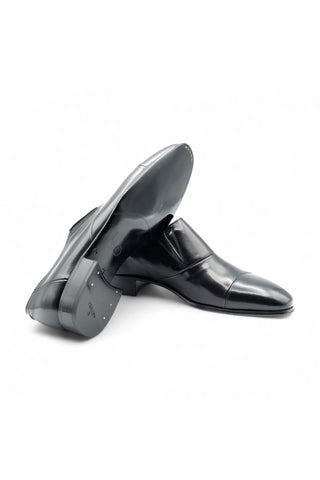 Artioli Decimo Buffalo Leather Slip-On Cap-Toe Loafers (ART1057)-Dellamoda