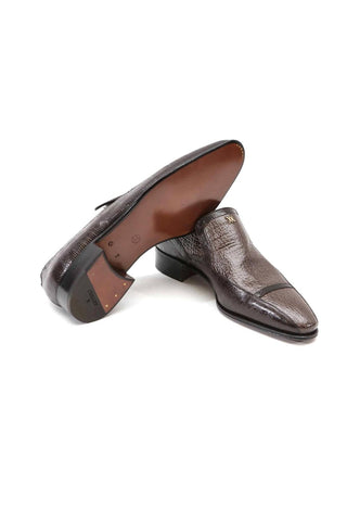 Artioli Donato Shark & Lizard Cap-Toe Loafers (ART1050)-Dellamoda