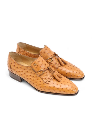 Artioli Enzo Ostrich Tassels Loafer-Dellamoda