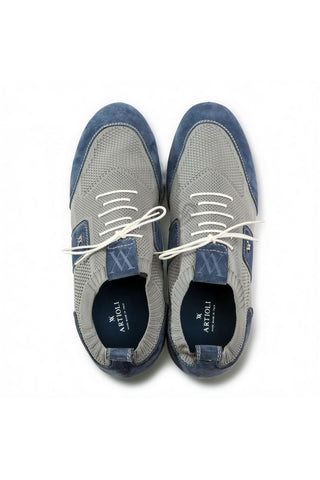Artioli Fernando Fabric / Suede Sneaker (ART1137)-AmbrogioShoes