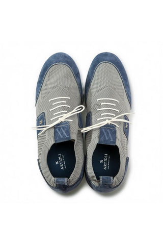Artioli Fernando Fabric / Suede Sneaker (ART1137)-Dellamoda