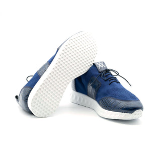 Artioli Lamar Fabric / Crocodile-Skin Sneaker (ART1130)-AmbrogioShoes