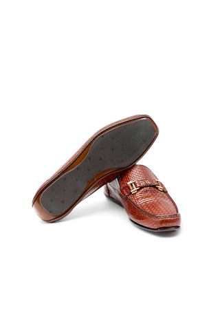 Artioli Lerici Woven Calf-Skin Leather Horsebit Loafer (ART1101)-AmbrogioShoes