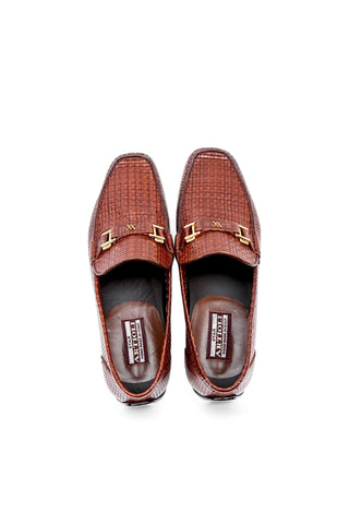 Artioli Lerici Woven Leather Horsebit Loafer (ART1101)-Dellamoda