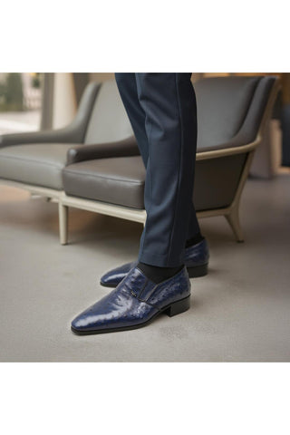 Artioli Libero Ostrich Slip-on Loafers (ART1040)