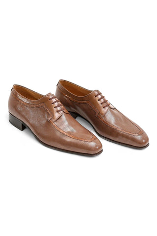Artioli Livio Perforated Kangaroo Leather / Lizard Derby (ART1018)-Dellamoda