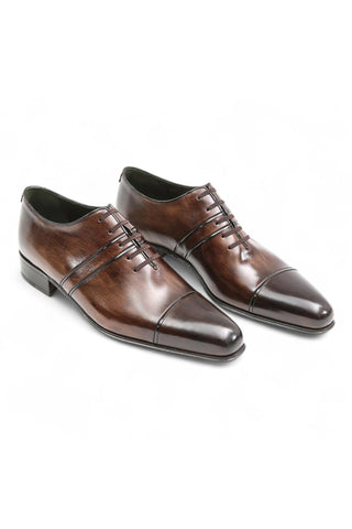 Artioli Luigi Leather Cap-Toe Formal Oxfords (ART1019)-Dellamoda